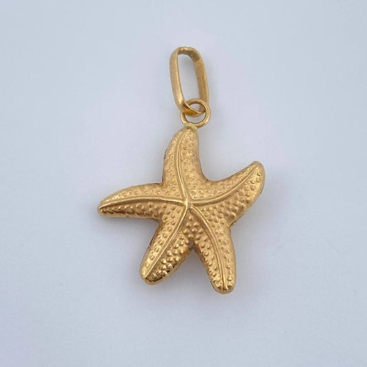 Dije Estrella De Mar 0.9gr / 2.5cm / Oro Amarillo 18K &