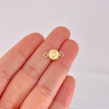 Herraje Circulo Letra C 0.4g / 1.5cm Oro Amarillo 18K