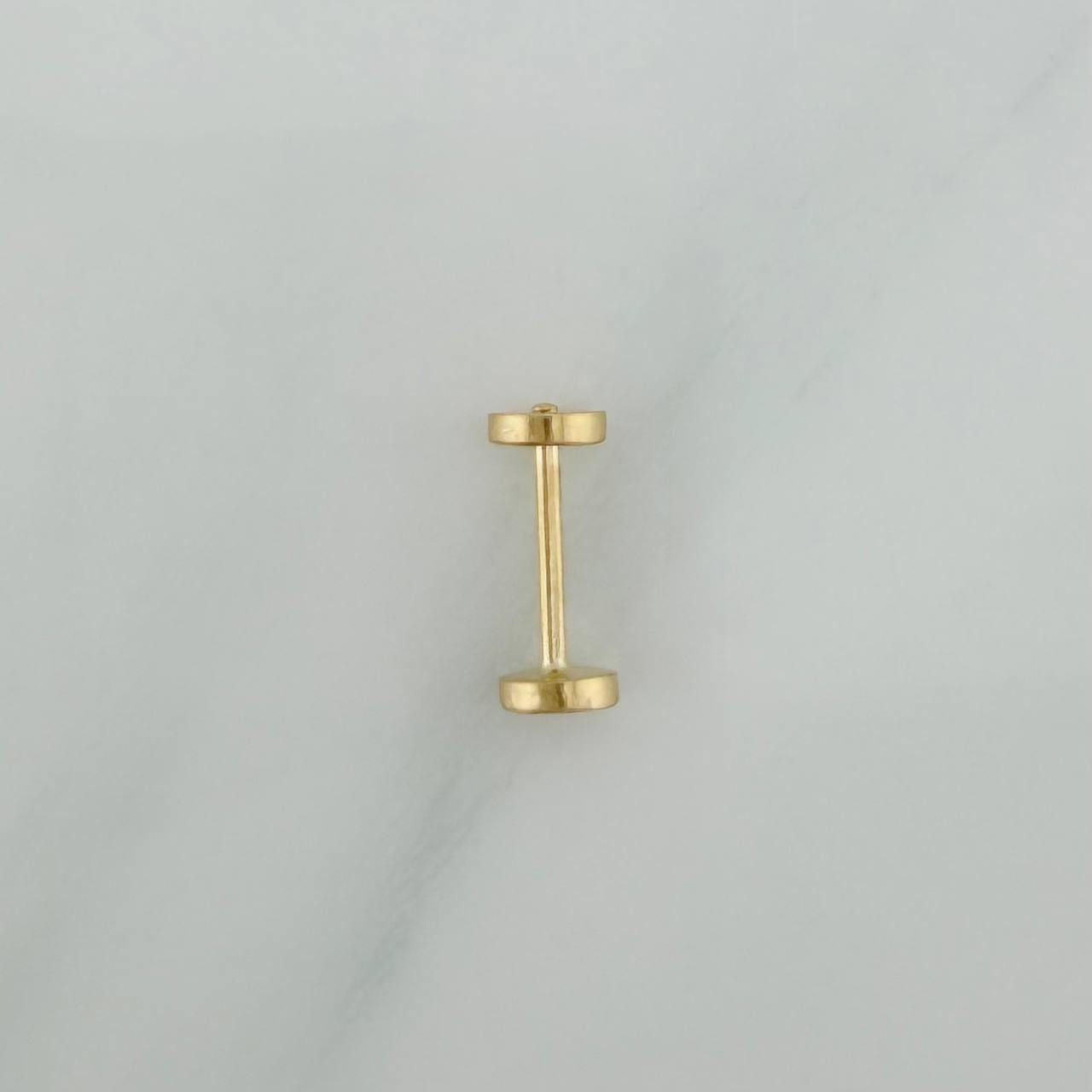 Piercing Circulo Plano 0.6 g / 1 cm Oro Amarillo 18K