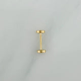 Piercing Circulo Plano 0.6 g / 1 cm Oro Amarillo 18K