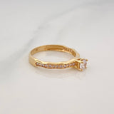 Anillo Solitario Churumbela 2 g / T6 1/2 Oro Amarillo 18K