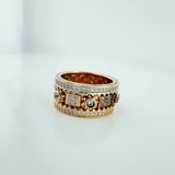 Anillo Mecanico Movil 13.25 g / T8 1/4 Tres Oros 18K