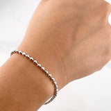 Pulso Militar 5.6g / 19.8cm / 2.9mm Oro Blanco 18K
