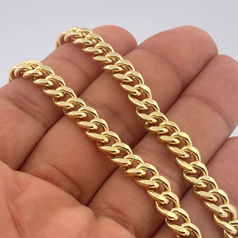 Cadena Cubana 18.95gr / 66cm / Oro Amarillo +1 14K Italy $