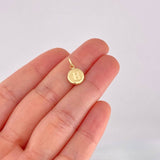 Dije Circulo Letra B 0.4g / 1.6cm Oro Amarillo 18K