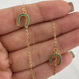 Tobillera Herradura Aro Seguido 4.3 g / 25.3 cm / 1.2 mm Oro Amarillo 18K