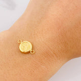 Herraje Circulo Letra A 0.4g / 1.5cm Oro Amarillo 18K