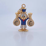 Dije Pato Bolsas Dinero 10gr / 4cm / Oro 18K &
