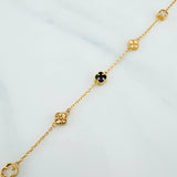 Pulso Trebol Aro Seguido 3.2 g / 20.7 cm / 4.8 mm Oro Amarillo 18K