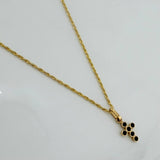 Set Cadena Lazo + Dije Cruz / 1,6 gr / 50.5 cm Oro Amarillo 18K