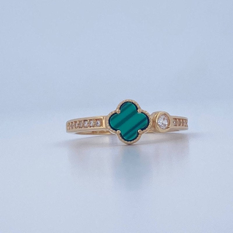 Anillo Trebol 2.65gr / T7 1/2 / Oro Amarillo Nac.Esp. 18K &