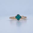 Anillo Trebol 2.65gr / T7 1/2 / Oro Amarillo Nac.Esp. 18K &