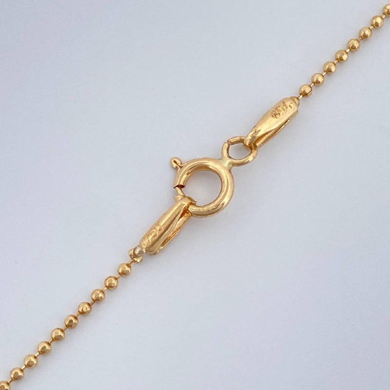 Cadena Militar 2.45gr / 61.5cm / Oro Amarillo +3 18K %