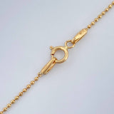 Cadena Militar 2.45gr / 61.5cm / Oro Amarillo +3 18K %