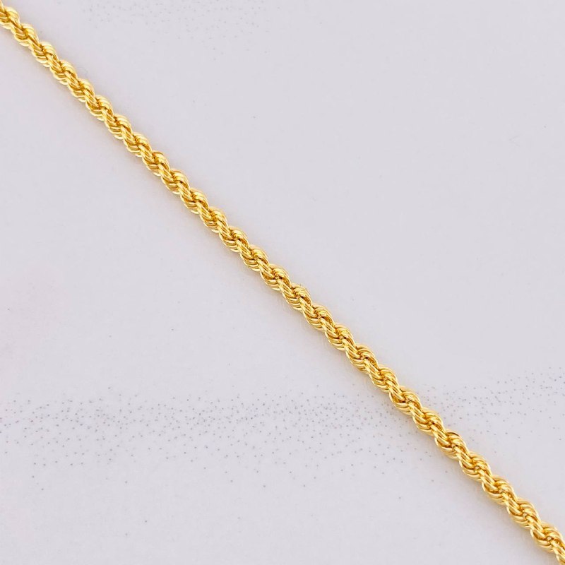 Tobillera Lazo 2.35g / 25.1cm / 2.7mm Oro Amarillo 18K