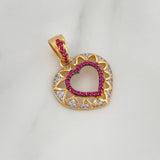 Dije Corazon 3.7 g / 2.7 cm Tres Oros 18K