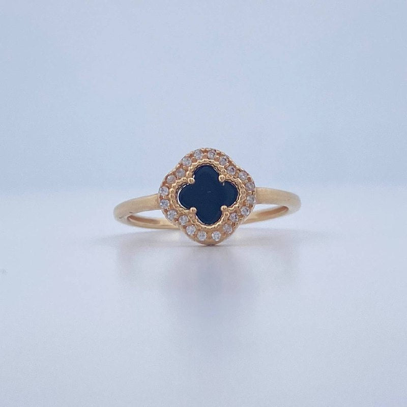Anillo Trebol 2.75gr / T7 3/4 / Oro Amarillo Nac.Esp. 18K &