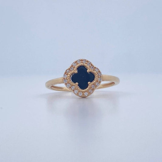 Anillo Trebol 2.75gr / T7 3/4 / Oro Amarillo Nac.Esp. 18K &