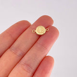 Herraje Circulo Letra L 0.4g / 1.5cm Oro Amarillo 18K