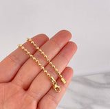 Pulso Militar 5.45g / 19.8cm / 2.9mm Oro Amarillo 18K