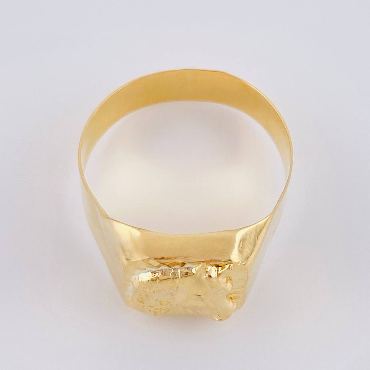 Anillo Sello Caballo 3.05 g / T9 3/4 Oro Amarillo 18K