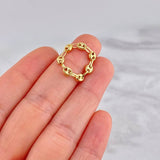 Anillo GC Diamantado 0.75g / T4 Oro Amarillo 18K