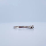 Anillo Solitario 1.25gr / T6 / Oro Blanco 18K &