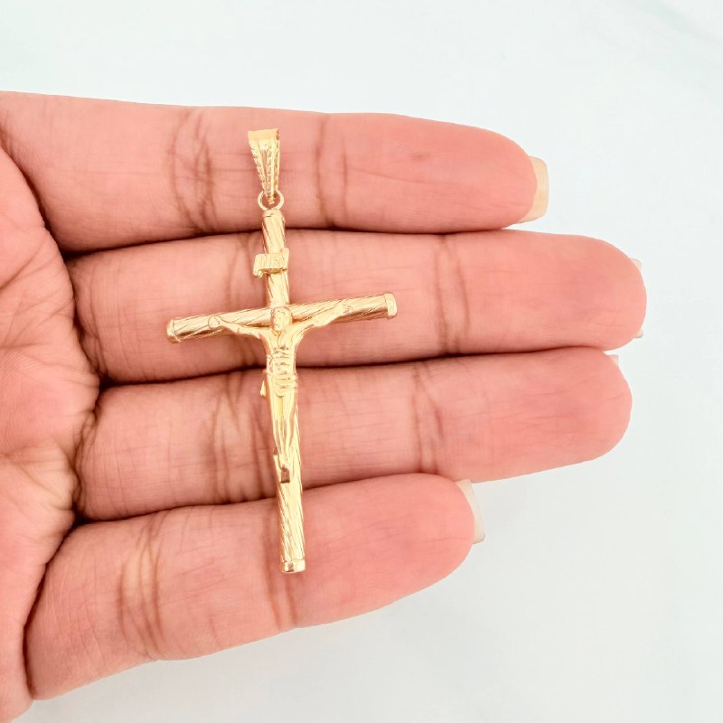 Dije Cruz Cristo 1.7 g / 5.4 cm Oro Amarillo 18K
