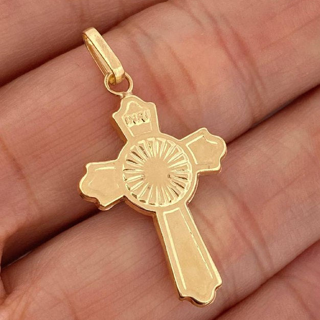 Dije Cruz Rayos De Luz 1.4 g / 3.5 cm Oro Amarillo 18K