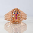 Anillo Virgen De Guadalupe 4.2 g / T8 3/4 Oro Rosa 18K