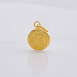 Dije Circulo Letra B 0.4g / 1.6cm Oro Amarillo 18K