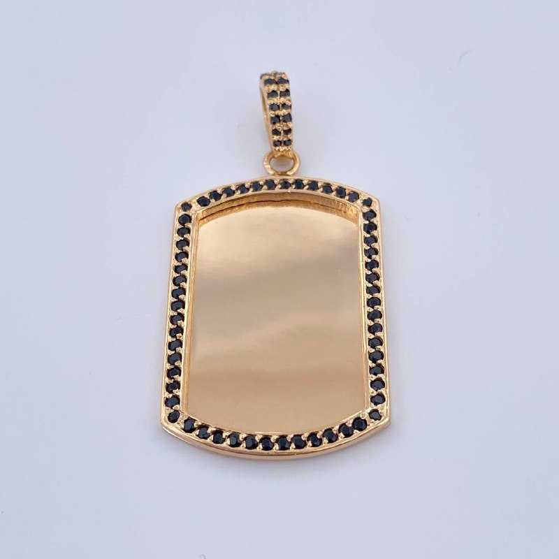 Dije Placa 10gr / 4.8cm / Oro 18K $