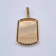 Dije Placa 10gr / 4.8cm / Oro 18K $