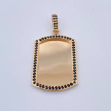 Dije Placa 10gr / 4.8cm / Oro 18K $