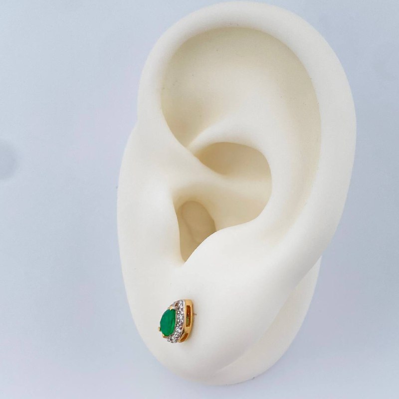 Topos Gota Esmeralda 1.7gr / Dos Oros Amarillo Blanco 18K %