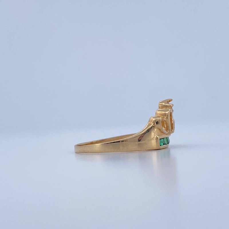 Anillo Tiara 15s 1.6gr / T7 / Oro Amarillo 18K &