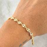 Pulso GC 8.7gr / 21cm / 5.7mm Diamantado Oro Amarillo 18K