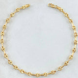 Pulso Gc Diamantado 3.4gr / 19cm / 4mm Oro Amarillo 18K ©