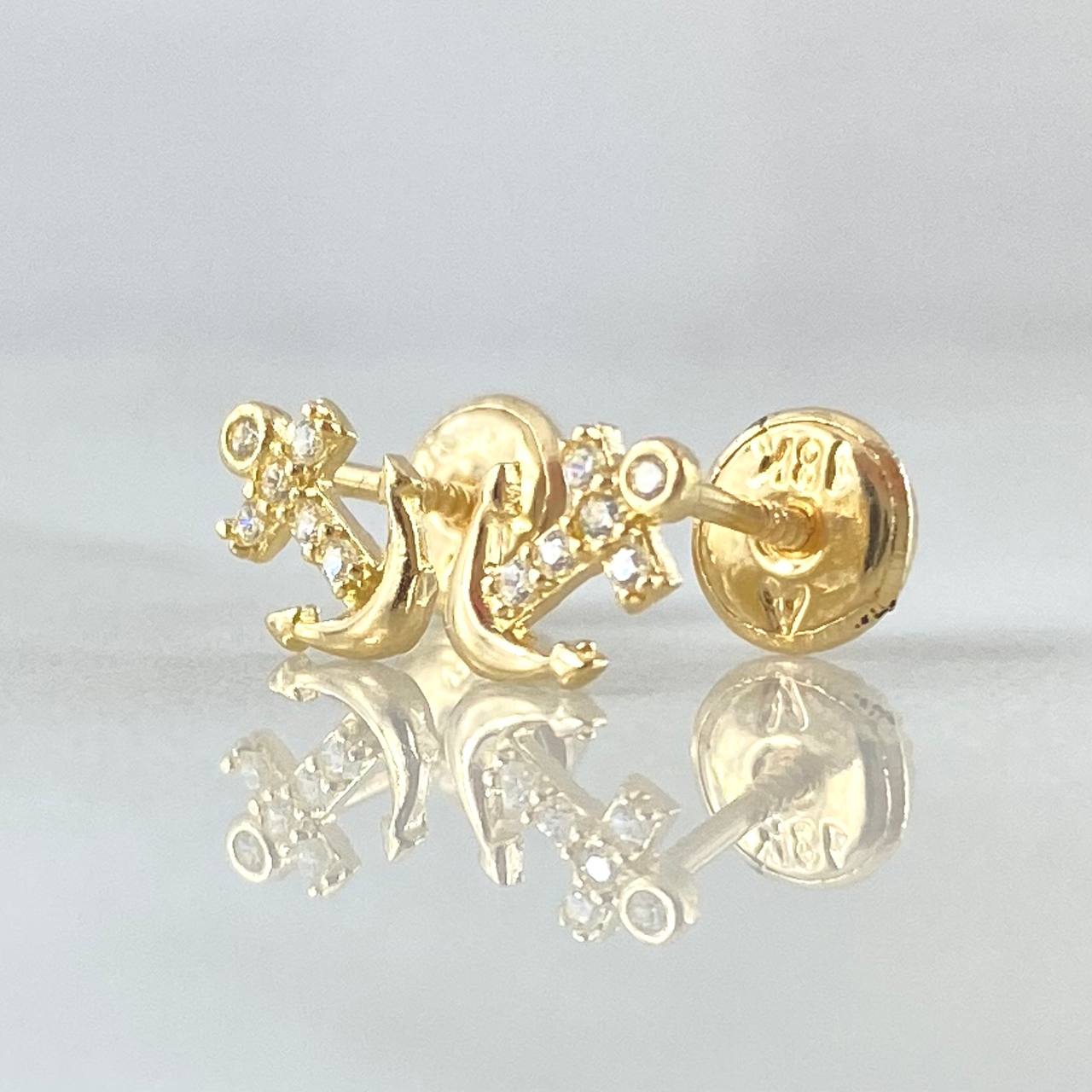 Topos Cruz Ancla 0.75gr / Oro 18K ©