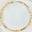 Tobillera GC 4.85gr / 27cm / 4mm / Diamantados Oro Amarillo 18K