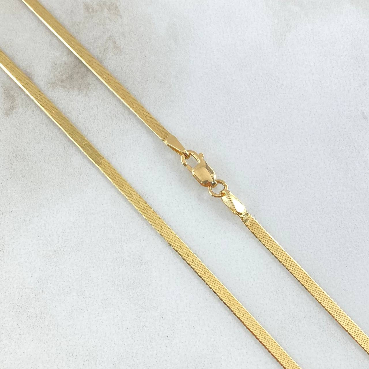 Cadena Espejo 3.05gr / 45cm / 2.1mm Oro Amarillo +3 18K