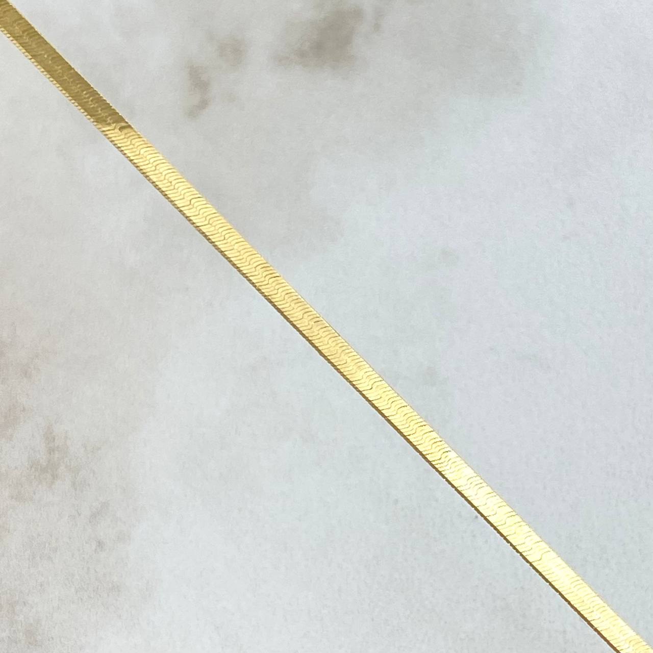 Cadena Espejo 3.05gr / 45cm / 2.1mm Oro Amarillo +3 18K