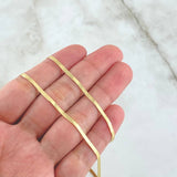 Cadena Espejo 3.05gr / 45cm / 2.1mm Oro Amarillo +3 18K