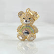 Dije Oso 4.9gr / 3cm / Circones Blancos Azules Rosados Verde Dos Oros Amarillo Blanco 18K ©