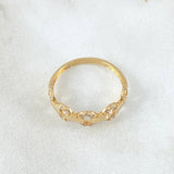 Anillo Cubano Parcial 1.85gr / T7 3/4 / Oro 18K