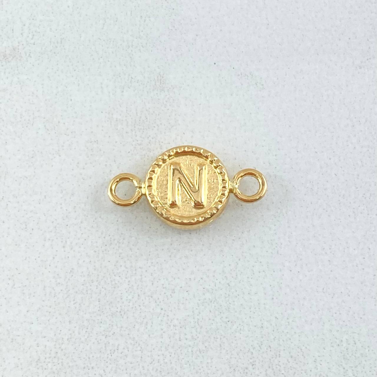 Herraje Letra N 0.6gr / 1.8cm / Oro Amarillo 18K