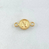 Herraje Letra N 0.6gr / 1.8cm / Oro Amarillo 18K