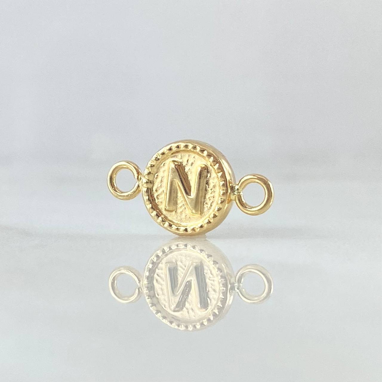 Herraje Letra N 0.6gr / 1.8cm / Oro Amarillo 18K