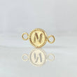 Herraje Letra N 0.6gr / 1.8cm / Oro Amarillo 18K