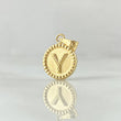 Dije Letra Y 0.55gr / 1.7cm-Mate-Bordeado Oro Amarillo 18K ©